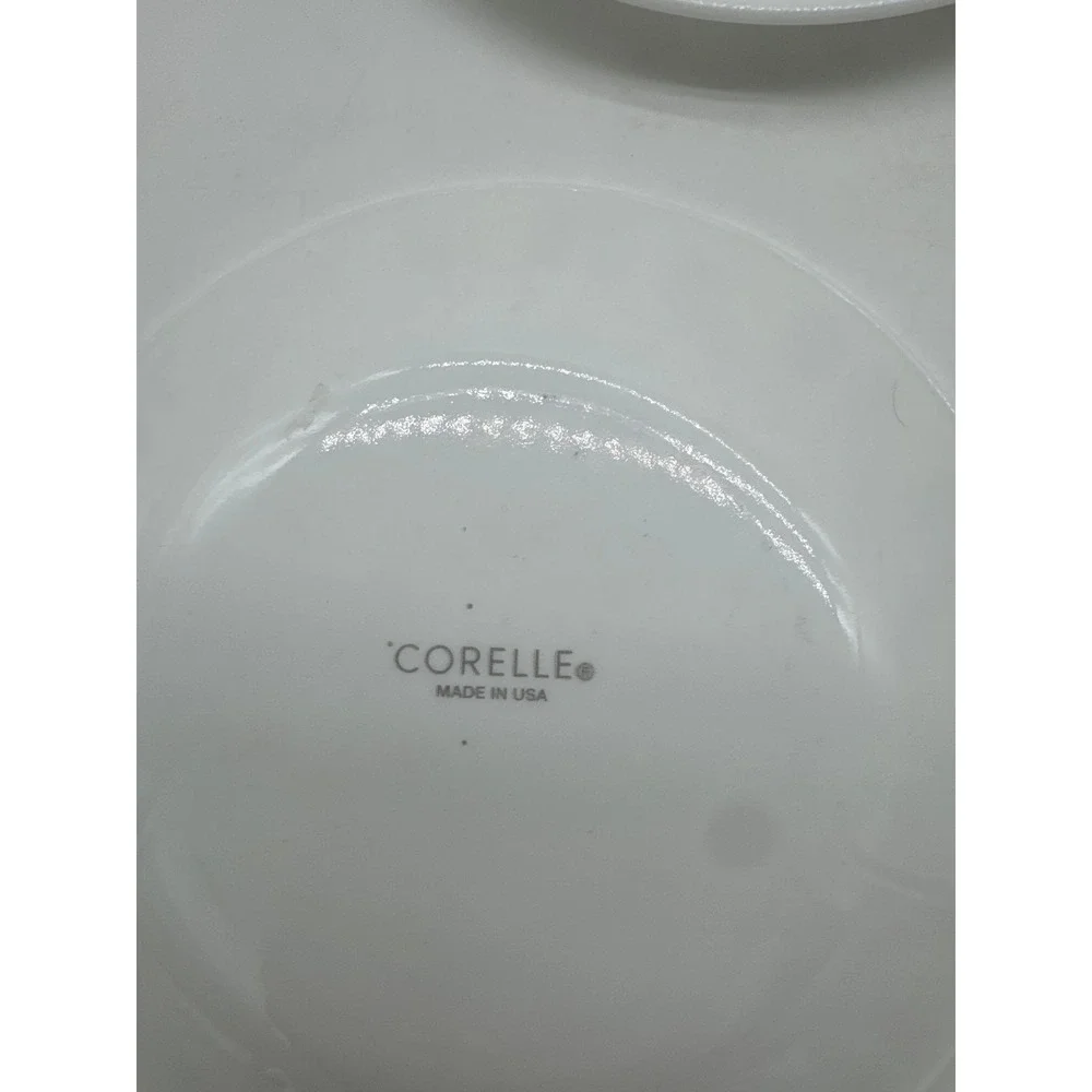 Corelle Vitrelle MEMPHIS Blocks Red Yellow Blue‎ Green Dessert Bread Plates 6
